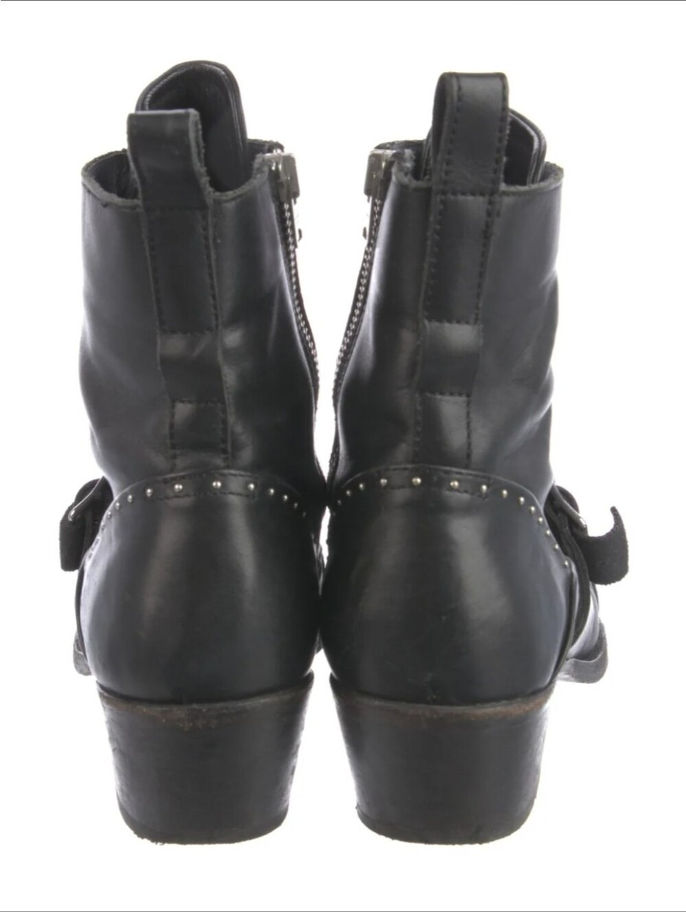 Allsaints Black Studded Lace-Up Ankle Boots - Women - Picture 4 of 5